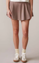 Jacquard Luxe Skort - Vintage Taupe