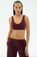 Airweight Scoop Back Bra - Dark Cherry