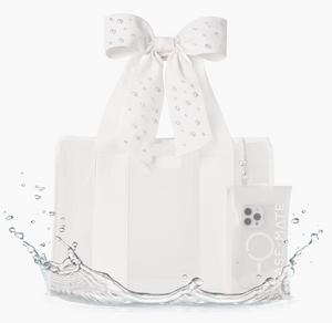 Special Edition Bow Ivory Pearl Beach Tote W/ Phone Pouch