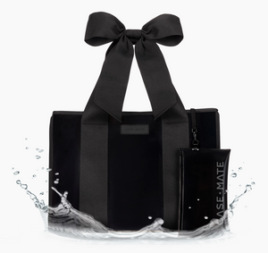 Special Edition Bow Midnight Black Beach Toe W/ Phone Pouch