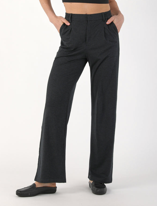 Alexandria Knit Trouser - Black Marble