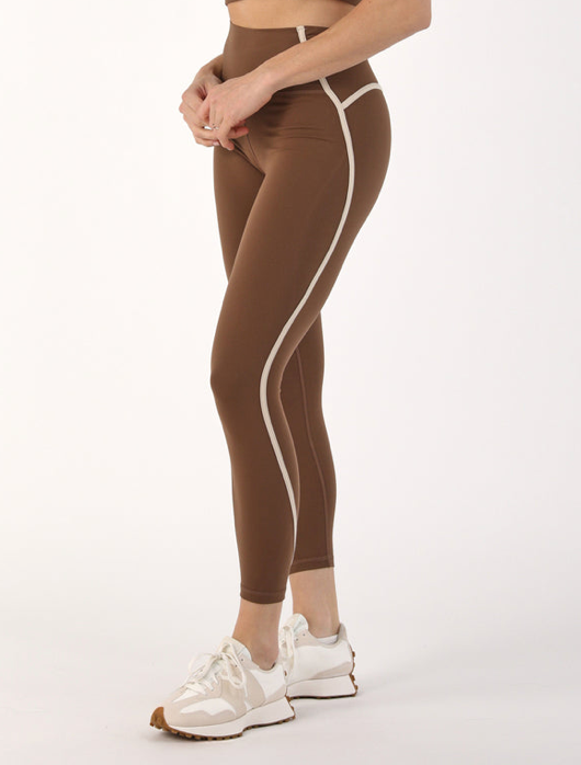 Apex 7/8 Legging - Chocolate / Oatmilk