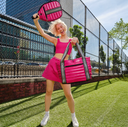 Ace Of The Court Pickleball Bag - Glossy Fuchsia