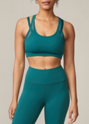 Strappy Mesh Bra - Forest