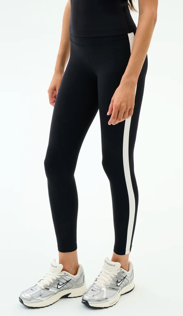 Clare High Waist Rigor 7/8 Legging - Black / White