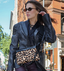 Downtown Crossbody - Wild Leopard / Pearl Black