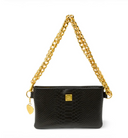 Fame - Black Python Leather