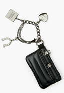 Lucky Charm Keychain - Mini Bum Bag Pouch - Pearl Black