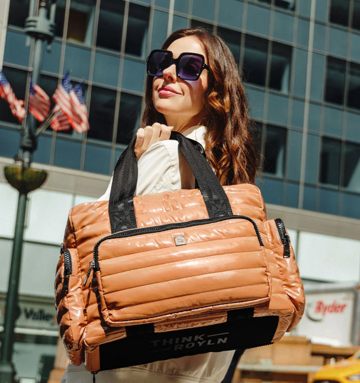 Voyager Travel Bag - Dark Nude Patent