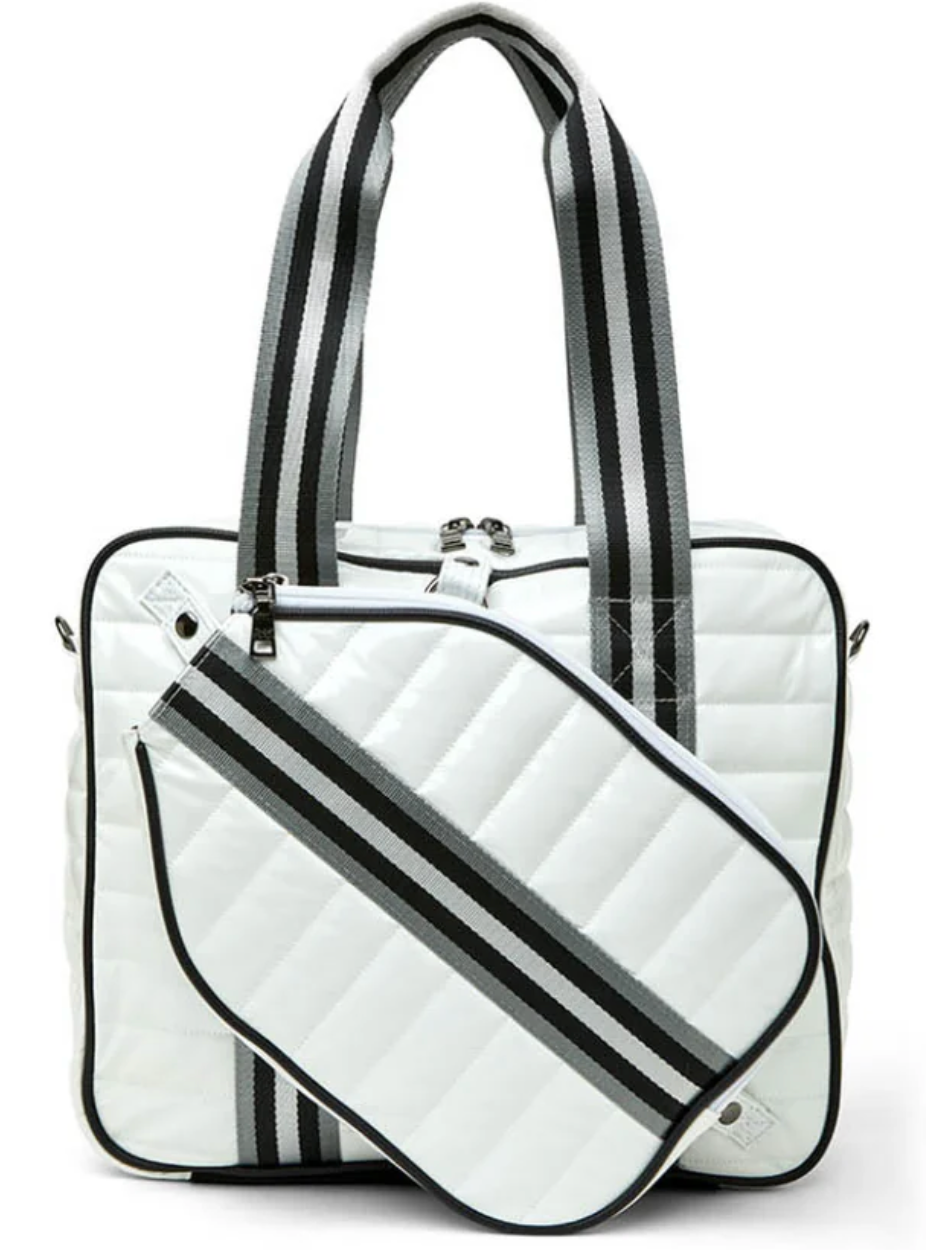 Sporty Spice Pickleball Bag - White Patent