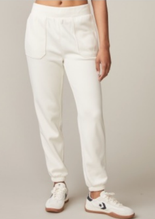 Patch Pocket Fleece Jogger - Vanilla