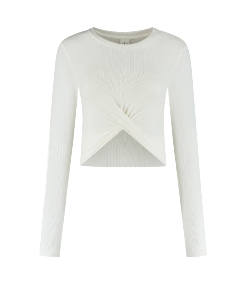 Mila Soft Twist Long Sleeve - Marshmallow