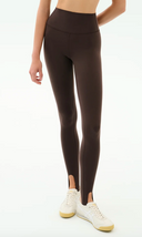 River High Waist Airweight Stirrup Legging - Dark Chocolate