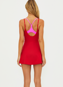 Viola Dress - Royal Red
