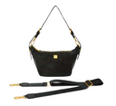 Moonbeam - Black Suede & Black Leather