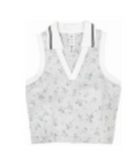Lila Polo Bra Top - Snow Blue Bells