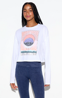 Cosmic Connection Drew Top - White