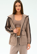 Reggie Water Repellant Jacket - Latte / Black