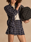 Valencia Jones Pleated Skirt - Check