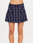 Valencia Jones Pleated Skirt - Check