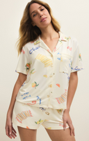 Beach Days PJ Top - Vanilla Ice