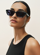 Staycation Sunglasses - Polished Black Grey Polarized