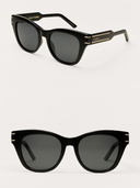 Front Row Sunglasses - Polished Black Grey