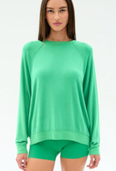 Andie Oversized Fleece Sweatshirt - Spearmint