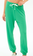 Andie Oversized Fleece Sweatpant - Spearmint