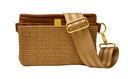 Bum Bag / Crossbody - Sand Dune Raffia & Mocha Leather