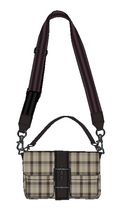 Socialite - Espresso / Dune Plaid Raffia