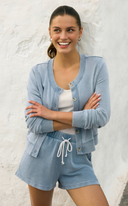 Hunter Knit Denim Short - Ocean Air Indigo