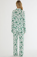 Livy Top / Connie Pant Set - Green Fairway Toile