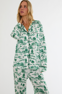 Livy Top / Connie Pant Set - Green Fairway Toile