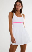 Antonia Dress - Hibiscus Cove White