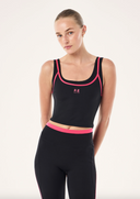 Forward Tank - Black / Cosmo Pink