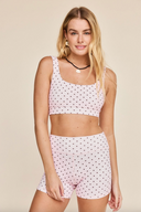 Sparrow Short - Pink Minnie Dots