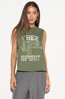 Free Spirit Vibe Tank - Hunter Green