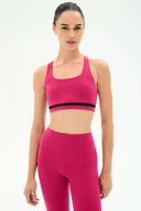 Miles Rigor Bra - Sangria / Black