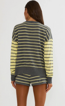 Callie Sweater - Butter Gray Stripe