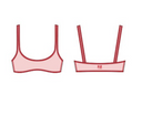 Solis Scoop Sports Bra - Soft Pink / Strawberry