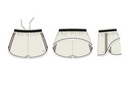 Linear Short - Whisper White / Fudge
