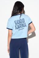 Good Karma 777 Melrose Tee - Blue Mist