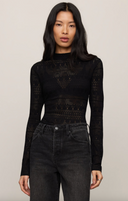 Avery Sweater Top - Black