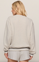 Boyfriend Game Day Sweatshirt - Feather Grey