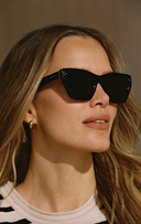 Park Ave Polarized Sunglasses - Polished Black - Grey