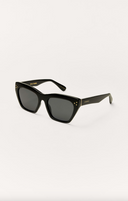 Park Ave Polarized Sunglasses - Polished Black - Grey