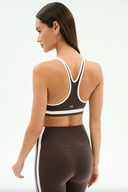 Bianca Rigor Bra - Dark Chocolate / White