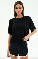 Djuna Oversized Jersey Tee - Black