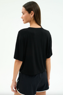 Djuna Oversized Jersey Tee - Black